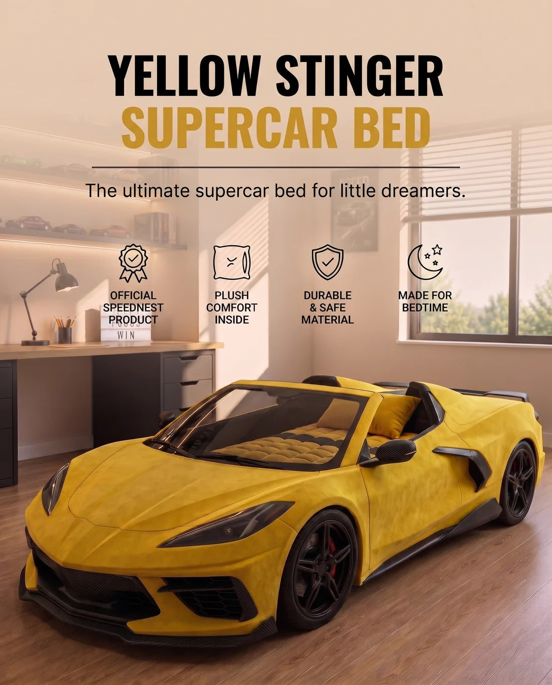 TurboNest™ - kids superCars bed
